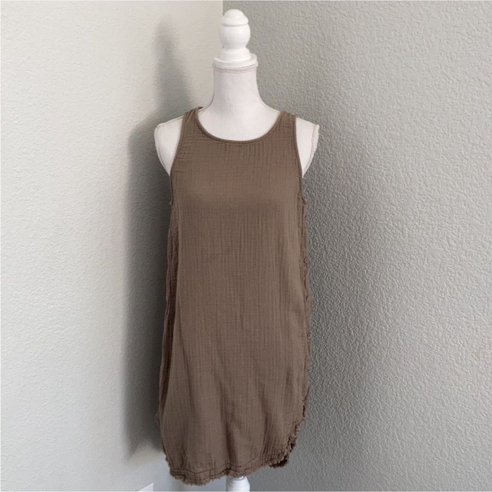 Anthropologie Cloth & Stone Sleeveless Tunic / Mini Dress Size Medium